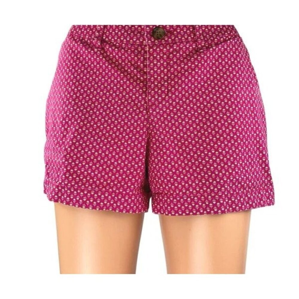 Old Navy Pink Ditsy Print Shorts Women's Size 6